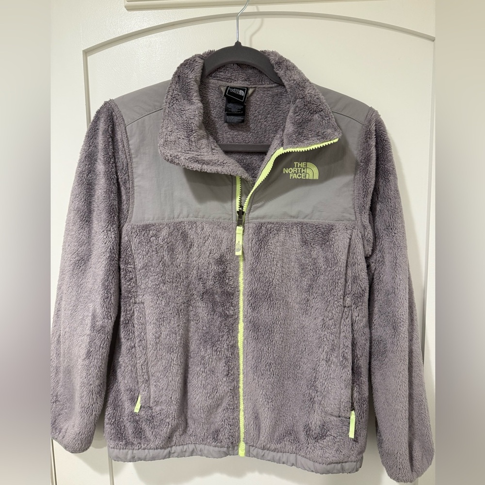 The North Face Gray Fleece Jacket Youth Large